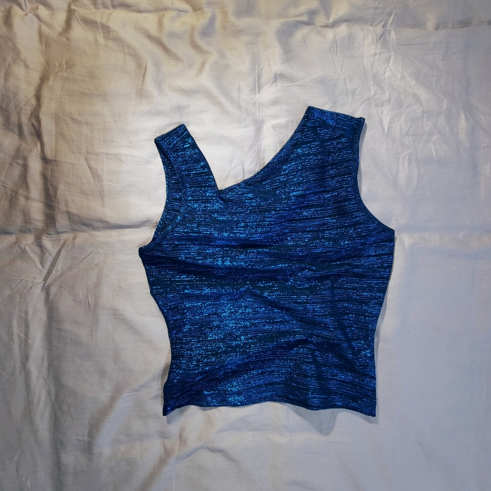 Small, Metallic blue, Formula X top